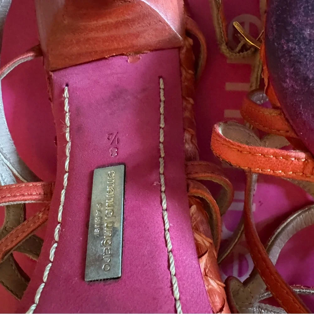 Vintage Emanuel ungaro python heels 8 1/2 - Picture 2 of 4